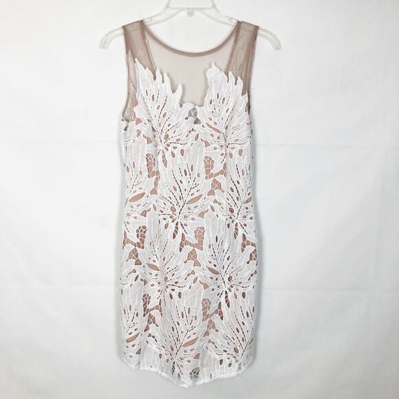 Forever 21 Womens Dress Meduim Bodycon Crochet Mesh Party Event Wedding Guest - Picture 1 of 9